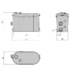FlowPro Macerator for Kitchen, Utilities & Bath FP400K