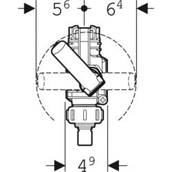 Geberit Fill Valve Type 380AG 3/8" 244.595.00.1