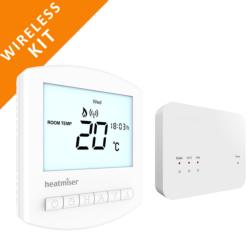 Heatmiser Slimeline-RF V2 Multi Mode Wireless Programmable Room Thermostat Kit