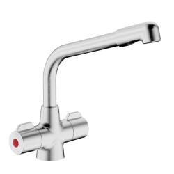 Bristan Manhattan Easyfit Mono Sink Mixer Tap Brushed Nickel MH SNK EF BN