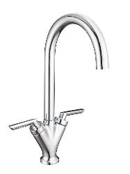 Reginox PIQUA Dual Lever Kitchen Mixer Tap - Chrome - PIQUACH