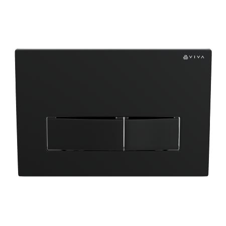 Viva Skylo Ultra22 Matt Black Dual Flush Plate ULTRA22