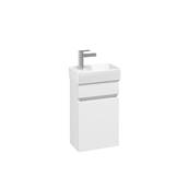 Villeroy & Boch Arto 36cm Cloakroom Basin & Vanity Set White LH Tap Hole VBFN-036L-VS