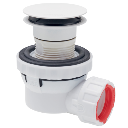 Wirquin Nano 6.7 Quick Clac All-in-One Basin Waste & Trap Matt White 30724956