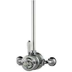 Aqualisa Exposed Thermostatic Victorian Shower Valve Mixer Aquatique Thermo Chrome 500.10.01