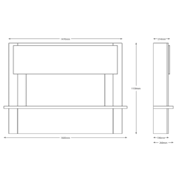 Be Modern FLARE Fairview 63" Floorstanding Electric Fireplace in Ash White 61840