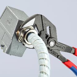 Knipex Pliers Wrench Multi-component Handles Grey Atramentized 250mm 86 02 250