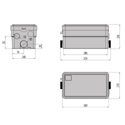 FlowPro Macerator for Showers FP250