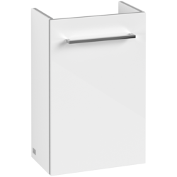 Villeroy & Boch Avento Crystal White 360mm Wall Hung 1 Door Washbasin and Vanity Unit SAVE31B401