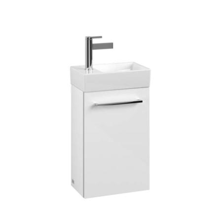 Villeroy & Boch Avento 340 LH Door Cloakroom Vanity Unit With RH Basin Crystal White SAVE32B401