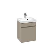 Villeroy & Boch Arto 45cm Basin and Vanity Set - Sand Grey Matt VBFN-045X-VD