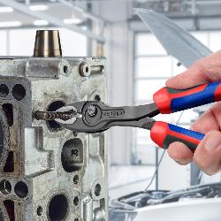 Knipex TwinGrip Front & Side Gripping Pliers with Comfort Handles Grey Atramentized 200mm 82 02 200