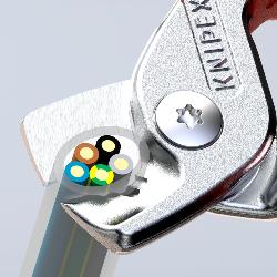 Knipex StepCut Cable Shears Insulated VDE Chrome-plated Multi-component Grips 160mm 95 16 160