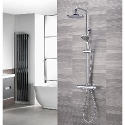 Aqualisa AQ Cool Touch Thermostatic Round Shower Column AQ150BAR2