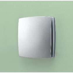 HIB Breeze Wall Mounted Bathroom Fan With Timer And Humidity Sensor Matt Silver 31400