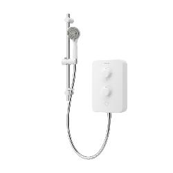 Aqualisa E2 APL Electric Shower with 3 Mode Handset 9.5kW Multifit in White E2W95