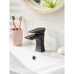 Bristan Hourglass Basin Mixer Tap with Clicker Waste Black HOU BAS BLK