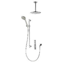 Aqualisa iSystem Smart Divert Concealed Shower with Adjustable and Ceiling Fix Heads - HP/Combi