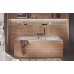 Villeroy & Boch Oberon 2.0 Double Ended Rectangular Bath 1800 x 800mm White Alpin VBUBQ180OBR2DV-01