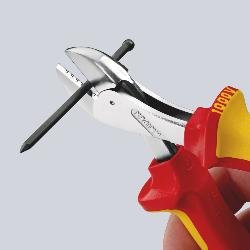 Knipex X-Cut Compact Diagonal Cutter Insulated Multi-comp. Grips VDE Chrome-plated 160mm 73 06 160