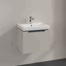 Villeroy & Boch Subway 2.0 Wall Hung Vanity Unit with 1 Drawer 537 x 420mm Soft Grey A68610VK