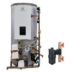 Strom All in One 14.4Kw Single Phase Heat Only boiler with Filter & 170L Preplumbed Indirect Cylinder WBSP15H170PP