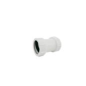 Davant Straight Connector White 40mm U/C Waste EW02W