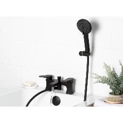 Bristan Hourglass Bath Shower Mixer Tap Black HOU BSM BLK