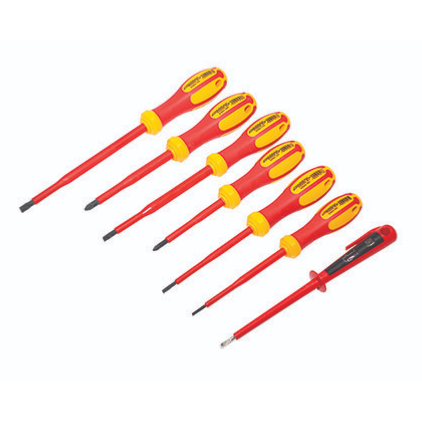 Nerrad VDE 1000V Insulated Screwdriver Set (7 Piece) NTSDSVDE