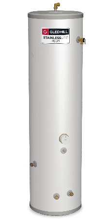 Gledhill StainlessLite Plus Indirect Unvented 210L Slim Cylinder PLUIN210SL