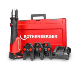 Rothenberger Romax 4000 Press Tool with M Profile Jaw Set 15-22-28mm, Battery, Charger and Carry