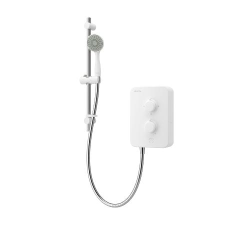 Aqualisa E1 Electric Shower with Single Mode Handset 9.5kW in White E1W95