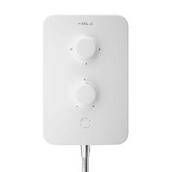 Aqualisa E2 APL Electric Shower with 3 Mode Handset 10.5kW Multifit in White E2W105