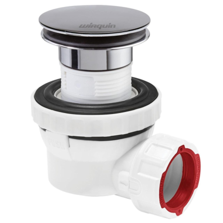 Wirquin Nano 6.7 Quick Clac All-in-One Basin Waste & Trap Chrome 30724233