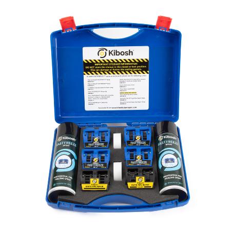 Kibosh Professional Rapid Repair and FASTFREEZE Kit with Carry Case