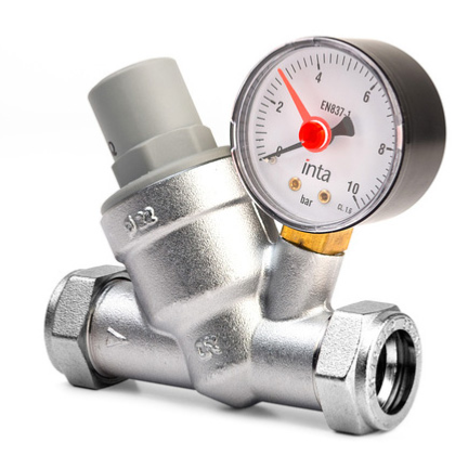Inta 28mm Pressure Reducing Valves with Gauge PRV22332810.1