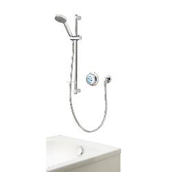 Aqualisa Quartz Classic Smart Divert Concealed Shower with Adjustable Head and Bath Overflow Filler