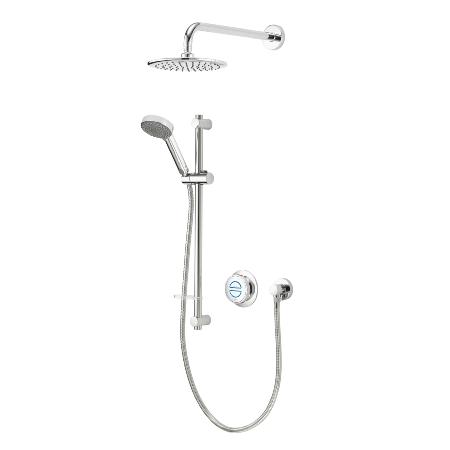 Aqualisa Quartz Classic Smart Divert Concealed Shower with Adjustable and Wall Fix Heads - GP