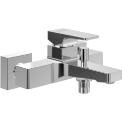 Villeroy & Boch Architectura Square Wall Mounted Bath Shower Mixer Chrome TVT12500100061