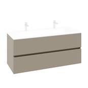 Villeroy & Boch Arto 2 Drawer Underbasin Vanity unit 120cm - Sand Grey Matt VBB52200VD