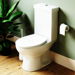 Croydex Coniston Toilet Seat Eco-Friendly Recycled Plastic WL910022H