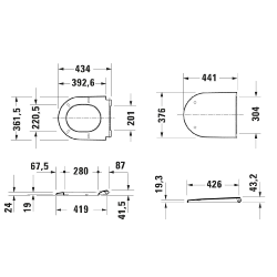 Duravit D-Neo Toilet Seat White 0021690000
