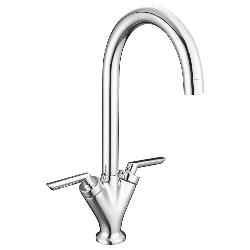 Reginox PIQUA Dual Lever Kitchen Mixer Tap Chrome PIQUACH