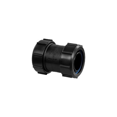 McAlpine Multifit Straight Connector Black S28M-BL