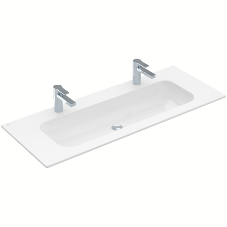 Villeroy & Boch Arto Vanity Washbasin 1200x470mm 2 Tap Holes - White Alpin VB4A13C401