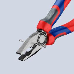 Knipex Combination Pliers with Comfort Handles Black Atramentized 180mm 03 02 180