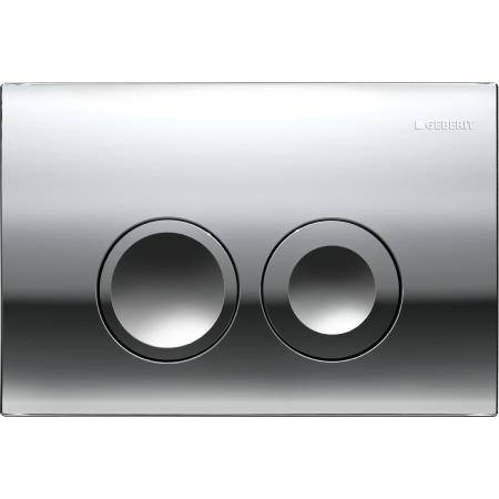 Geberit Delta25 Dual Flush Plate Gloss Chrome 115.125.21.5