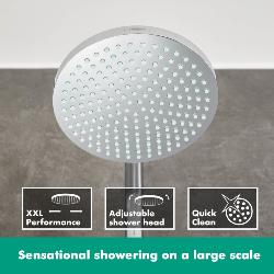 Hansgrohe Croma Showerpipe 160 1jet with thermostatic shower mixer