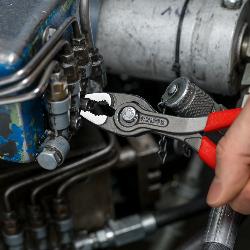 Knipex TwinGrip Front & Side Gripping Pliers Plastic Coated Grey Atramentized 150mm 82 01 150