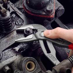 Knipex Cobra ES Water Pump Pliers Extra-slim Plastic Coated Grey Atramentized 250mm 87 51 250